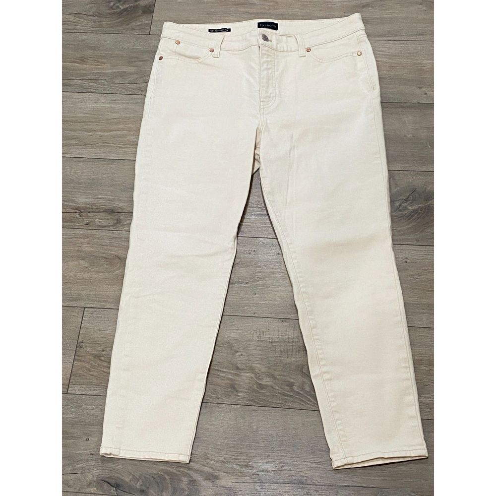 Talbots Slim Ankle Jean - Natural - EUC Size 12P